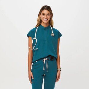 Figs Rafaela Oversized scrub top, Carribean Blue